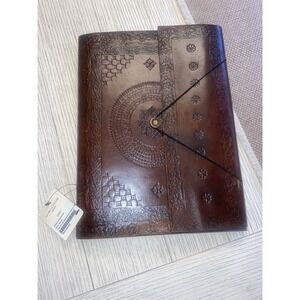 Earthbound Large Leather Tree Of Life Sketchbook Notebook Linen Parchment NWT
